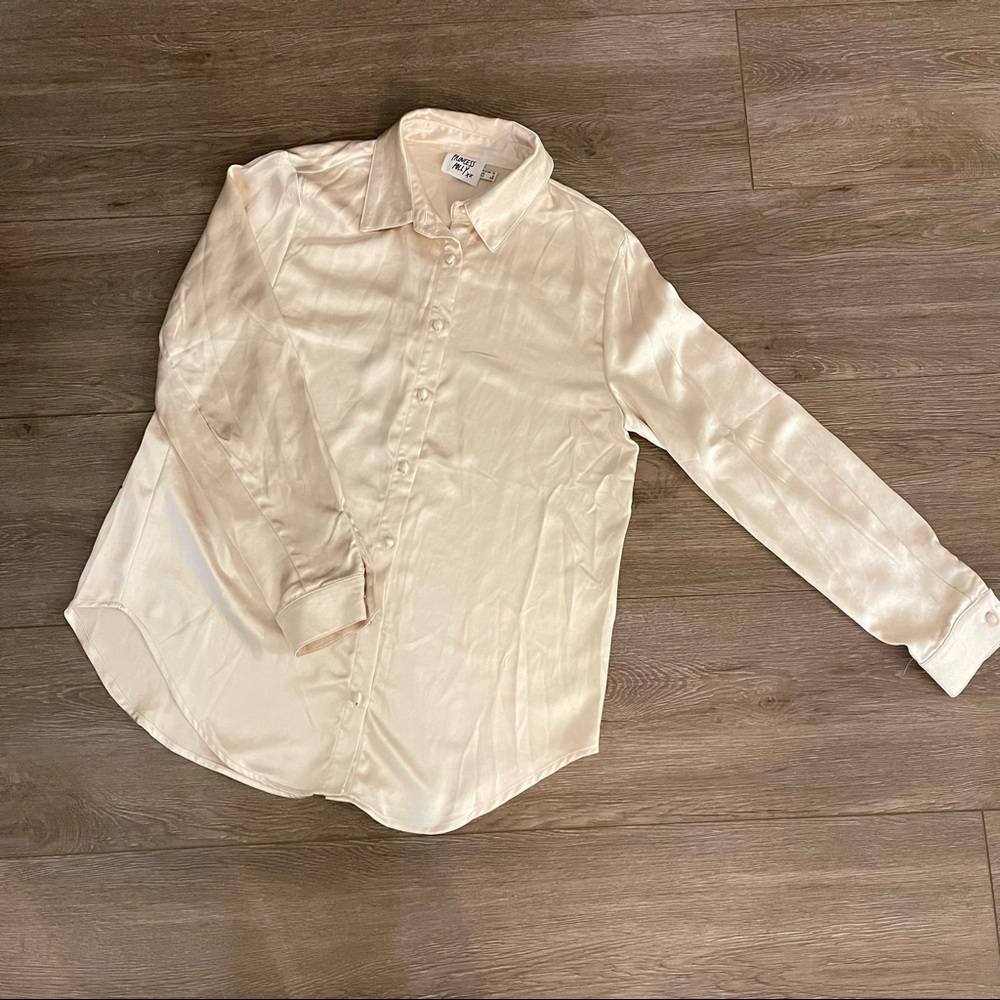 Princess Polly Button Down Satin Top